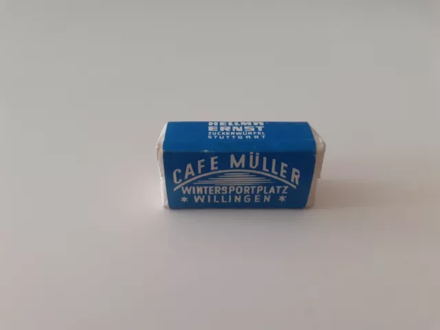 Alter Würfelzucker, aus Sammlung, Cafe Müller, Willingen