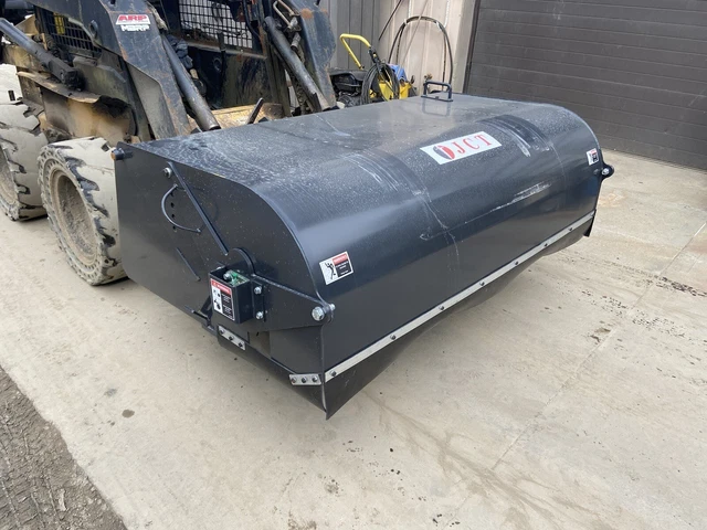 New JCT Skid Steer Pickup Box Broom Sweeper 72" attachment