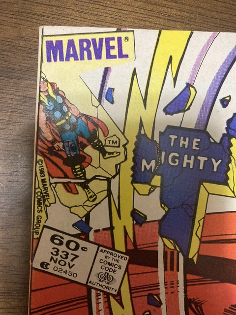 Marvel The Mighty Thor #337 First Appearance Of Beta Ray Bill Newstand 2