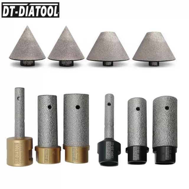 1pc Diamond Finger Bit Cone Milling Chamfering Bits Hole Saw for Porcelain Tile