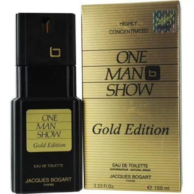 ONE MAN SHOW GOLD EDITION by Jacques Bogart 3.3 / 3.4 oz EDT Men New In Box