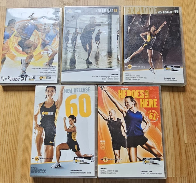 LES MILLS BODY Attack Release 57 58 59 60 61 5 DVD 5 CD Notes