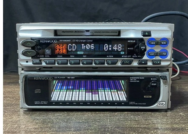 KENWOOD RX-680MD RD-380 1DIN CD MD Deck Player Set Working £278.47