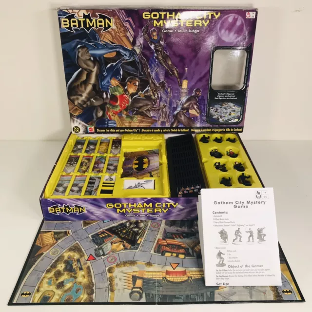 MATTEL - BATMAN Gotham City Mystery Board Game - 2003 - Rare - Incomplete  £ - PicClick UK
