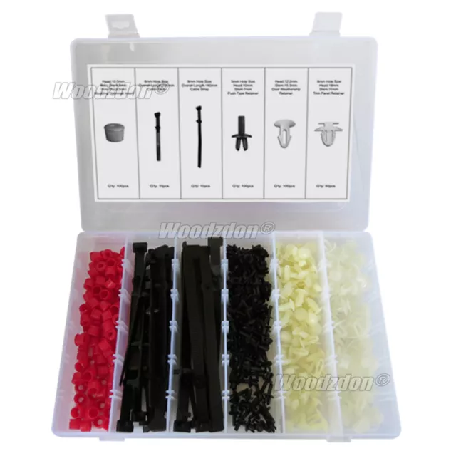 375 Clip Door Seal Trim Panel Cable Strap Retainer Assortment For Mercedes Benz