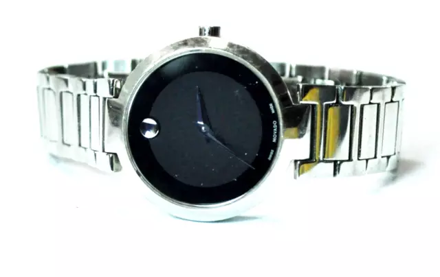Women's Movado 67.3.14.1406 Black Museum Dial 28mm Stainless Steel Wristwatch