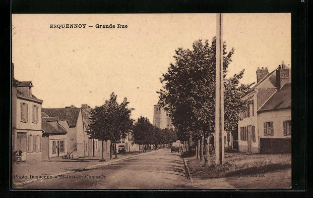 CPA Esquennoy, Grande Rue
