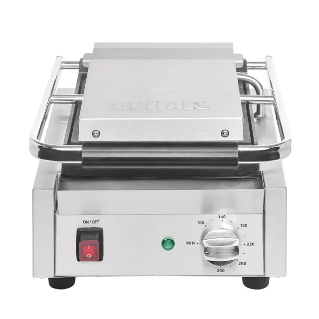 Buffalo DY996 Commercial Bistro Contact Panini Sandwich Grill Press 290Wx395Dmm