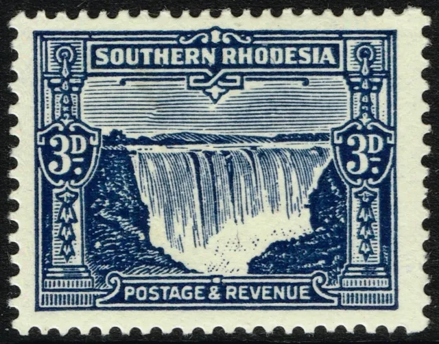 SG 18 SOUTHERN RHODESIA 1931 – 3d DEEP ULTRAMARINE – MOUNTED MINT