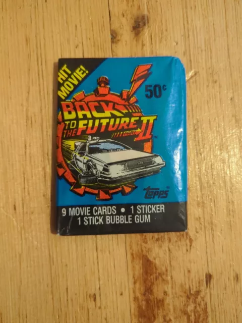 1989 Back To The Future Ii Sealed Wax Pack Trading Cards