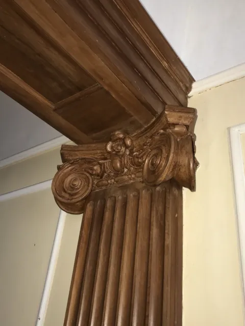 Antique Architectural Salvage Double Column Capital Entryway c.1895 10’x12’