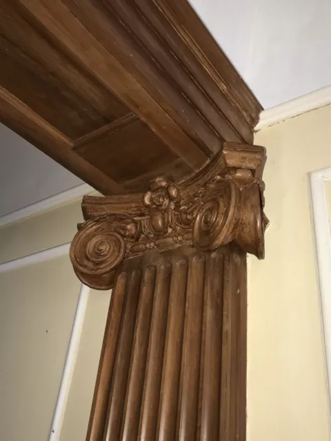 Antique Architectural Salvage Double Column Capital Entryway c.1895 9’x13’-1/2” Antique Architectural Salvage Double Column Capital Entryway c.1895 9’x13’-1/2”
