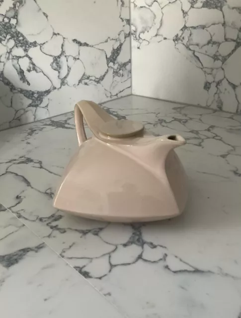 Art Deco Style Pale Pink Porcelain Teapot