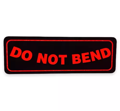 1"x3" Do Not Bend (Orange) Stickers Shipping Adhesive Labels 500 PCS