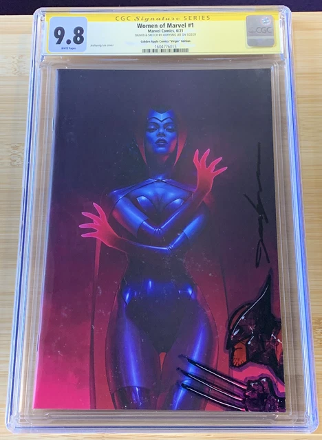Women of Marvel 1 CGC SS 9.8 Virgin Jeehyung Lee Scarlet Witch Remark Wolverine