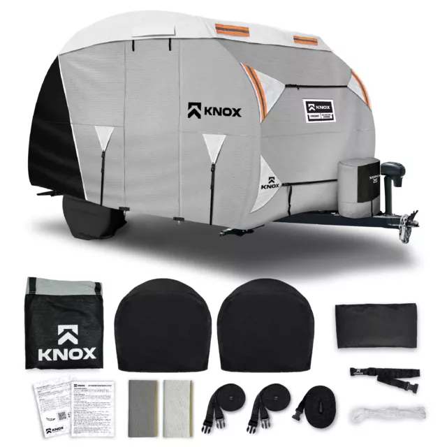 R-Pod Travel Trailer Camper Weatherproof Storage Cover 18' 8" Heavy-Duty, Grey