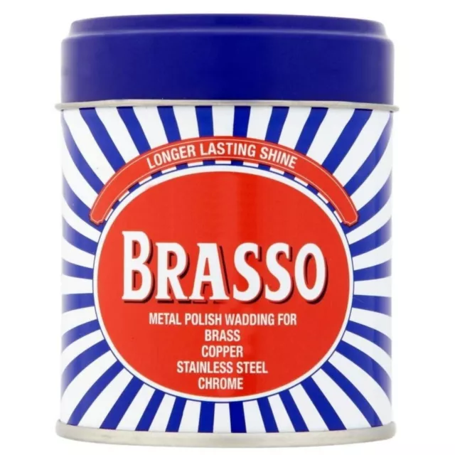 Brasso Metal Polish Wadding 75g For Brass Copper Stainless Steel & Chrome