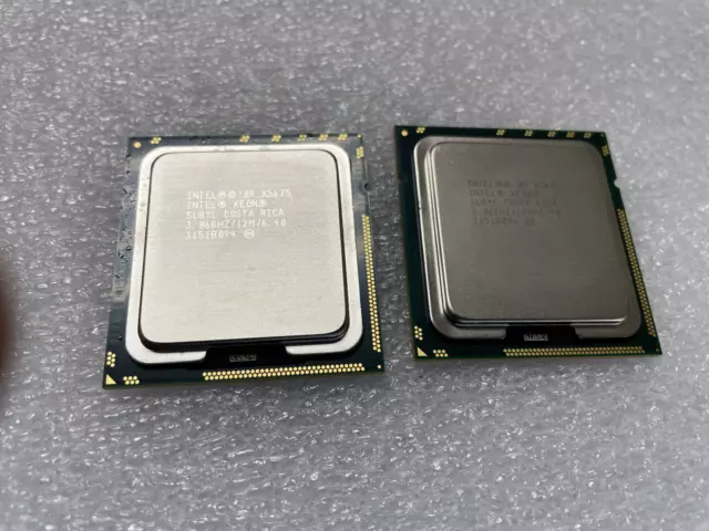 Intel Xeon X5675 6-Core 3.06GHz LGA 1366 CPU Processor SLBYL Matching Pair