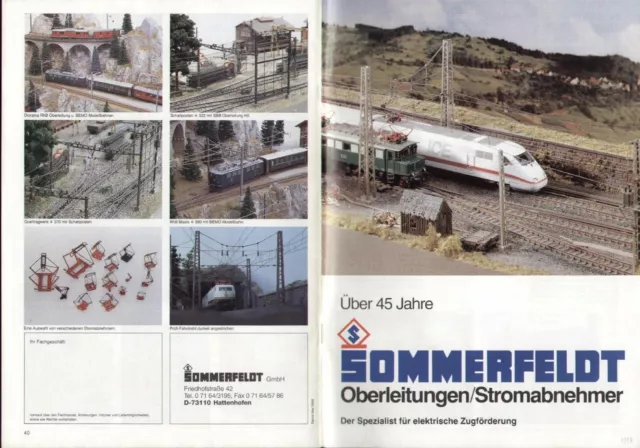 catalogo Sommerfeldt 1997- 45°  Oberleitungen Catenary Caténaire     D        bb