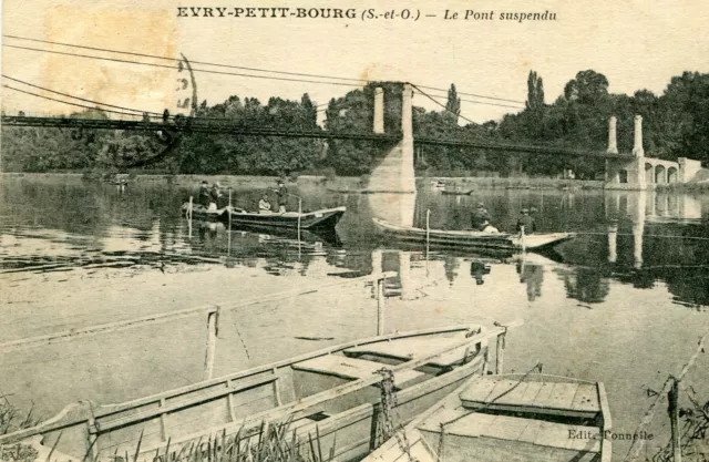 Carte EVRY Petit Bourg Le Pont suspendu