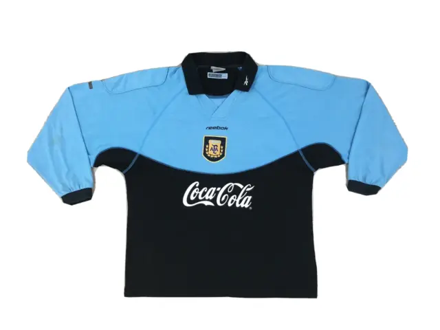 Rare Vintage 1999 Reebok Argentina Training Sweatshirt Shirt Mens Large Messi