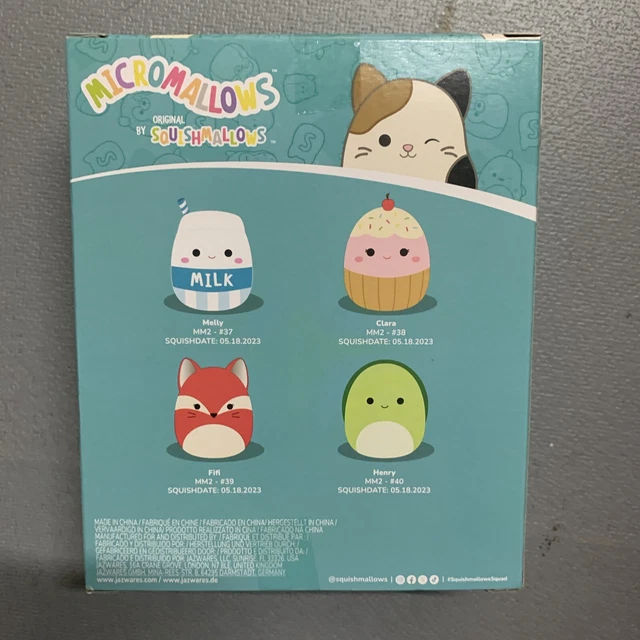 SQUISHMALLOWS MICROMALLOWS PLUSH 4-Pack - Fifi/Henry/Melly/Clara ...