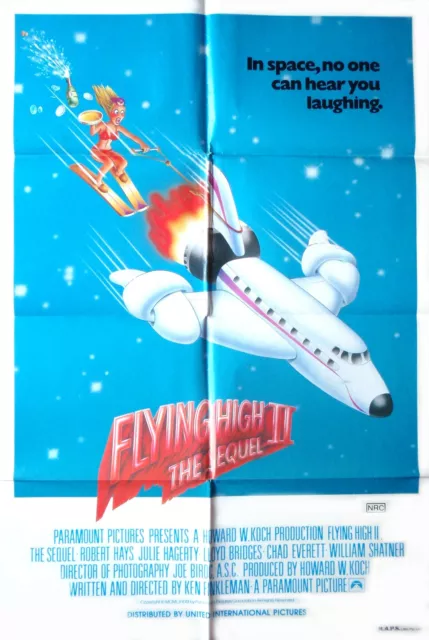Flying High II The Sequel Original Cinema Release Vintage One Sheet Movie Poster