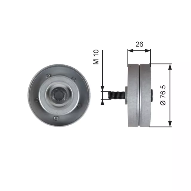 Galet Enrouleur (Courroie D'accessoire) Opel Meriva A Monospace 1.7 Cdti,1.7 Dti