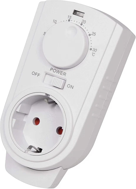 Prise de Courant - Thermostat Klimaregelung - Température Climatisation &
