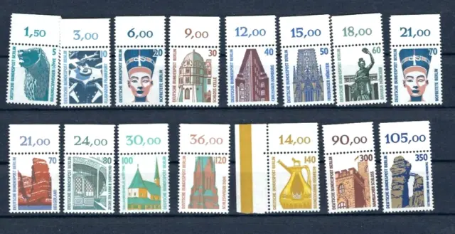 Briefmarken Lot Bund Sehenswürdigkeiten postfrisch, Oberrand, aus altem Nachlass
