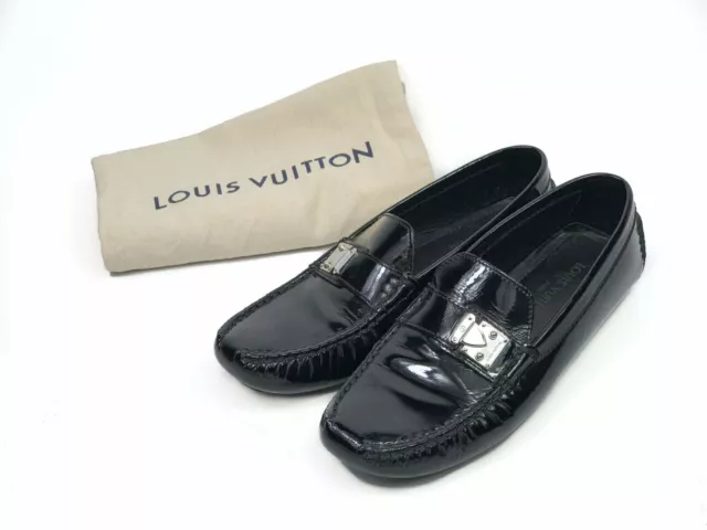 LOUIS VUITTON women's black fabric/suede LV logo sneakers, Size US  8.5 (10.1in)