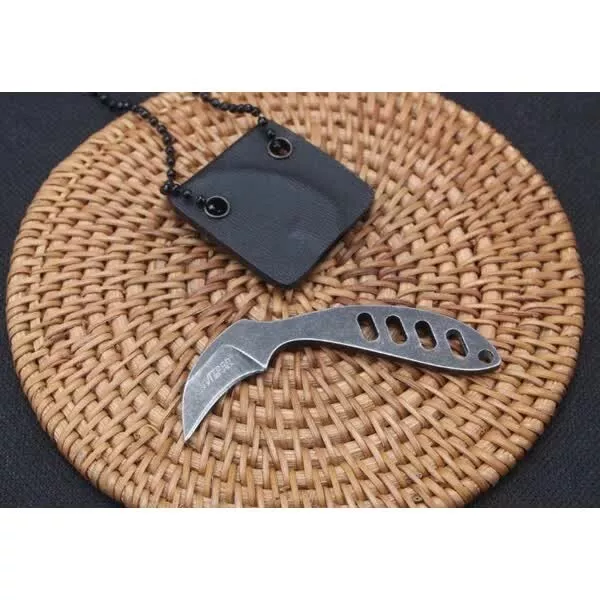 MTech Mini Neck Karambit Fixed Knife Blade Camping Hunting Tactical Straight NEW