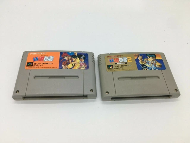 Lot 2 Yu Yu Hakusho Super Famicom JAPAN Nintendo Original