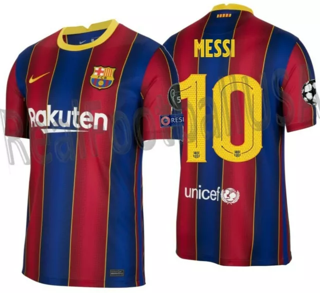 NIKE LIONEL MESSI Fc Barcelona Uefa Champions League Home Jersey 2020/
