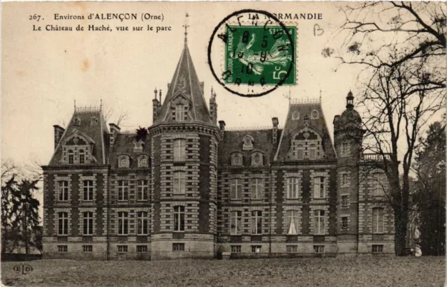 CPA AK Env. d'ALENCON - Le Chateau de Haché park view (435156)