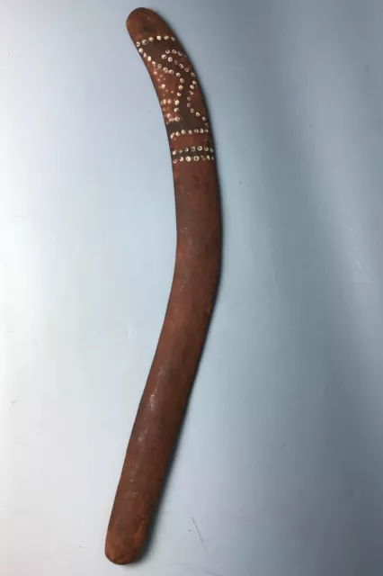 Grande vecchio boomerang cerimoniale aborigeno australiano polinesiano oceanico