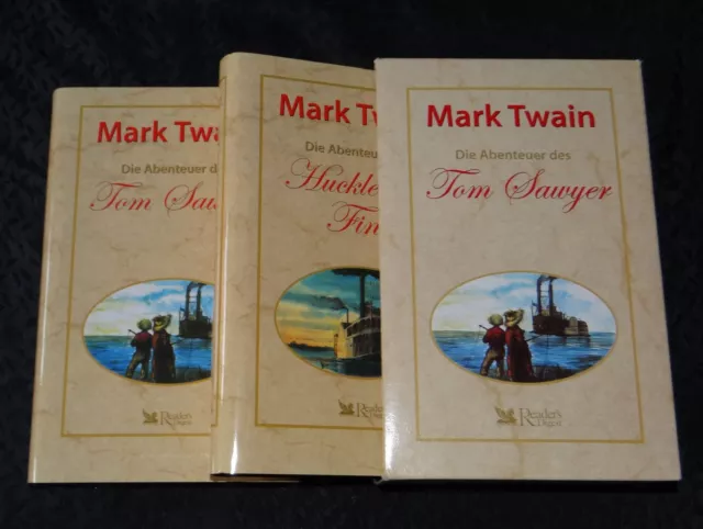 MARK TWAIN Die Abenteuer des Tom Sawyer Huckleberry Finn NEU 2x gebunden