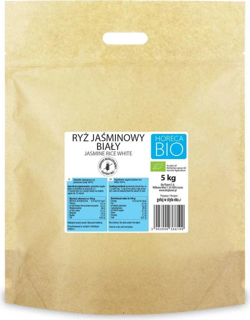 WEISSER JASMINREIS GLUTENFREI BIO 5 kg - HORECA
