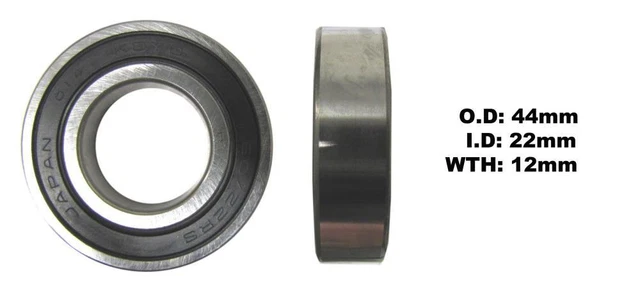 Wheel Bearing Front L/H for 1996 Yamaha XVZ 1300 AHC Royal Star (4NK2) (USA