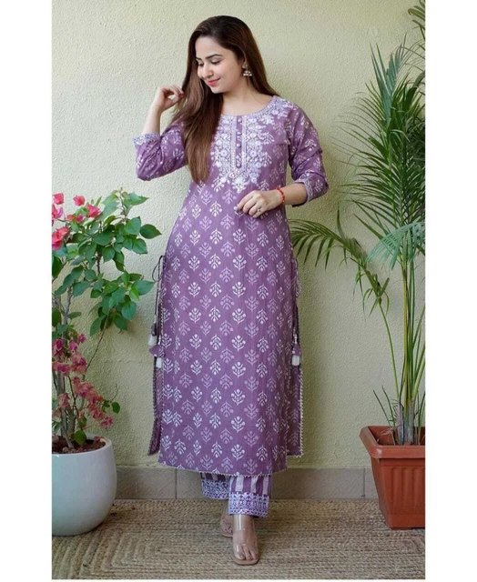 Festival & party wear pakistani style long salwar kurti and pant set for women