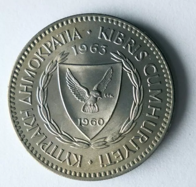1963 CYPRUS 100 MILS - Excellent Vintage Coin - FREE SHIP - Bin #174