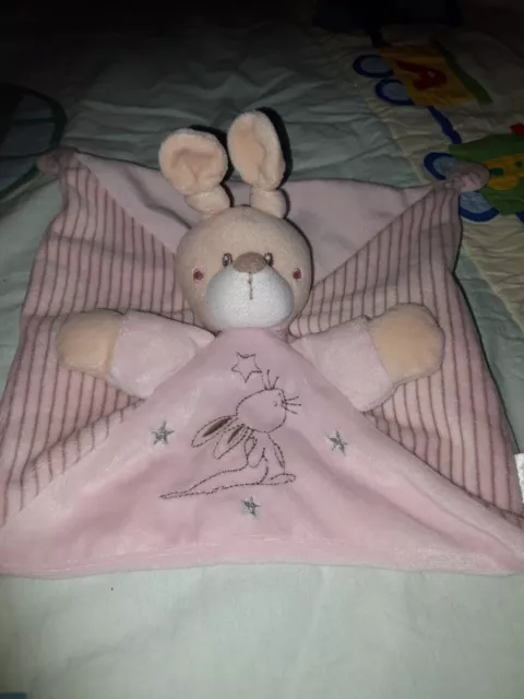 DP1 Doudou SIMBA TOYS Lapin rose  Étoiles Brodées TBE