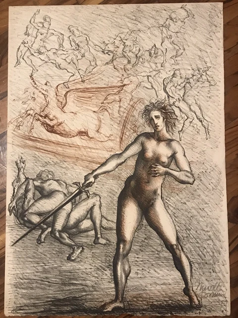 Marcello Tommasi- litografia- cm. 58x38 Cm , Firmata In basso a destra