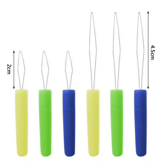 6PCS Needles Threaders Hand Machine Needle Sewing Embroidery Needle Pin Threader