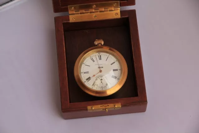vintage Patek, Philippe & Cie Geneve Chronometro Gondolo WWI deck watch 3