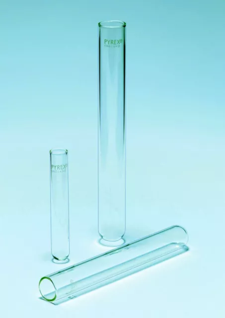 5 Pcs Glass Pyrex Test Tubes Rimmed Borosilicate Chemistry Physical Lab  12-30 MM