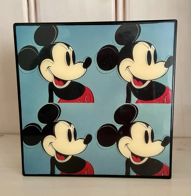 DISNEY MICKEY MOUSE MUSIC BOX by LINDEN,ANDY WARHOL ART 1995