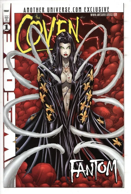 COVEN, FANTOM #1a  ( 9.8  NMMINT) 1ST ISSUE ANOTHER UNIVERSE DOT COM EXCLUSIVE