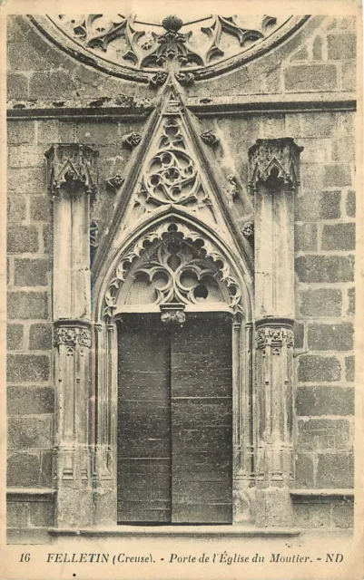 23  Felletin  Porte De L'eglise Du Moutier