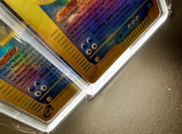 Pokémon Karte feraligatr 12/165 47/165 Box Topper PSA 9 2